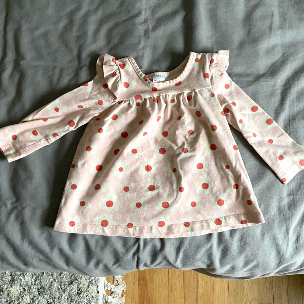 Hanna Pink Polka Dot Long Sleeve
